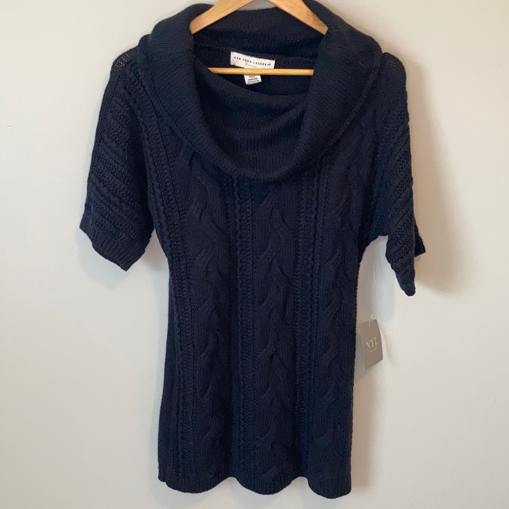 New Navy blue sweater dress size medium
